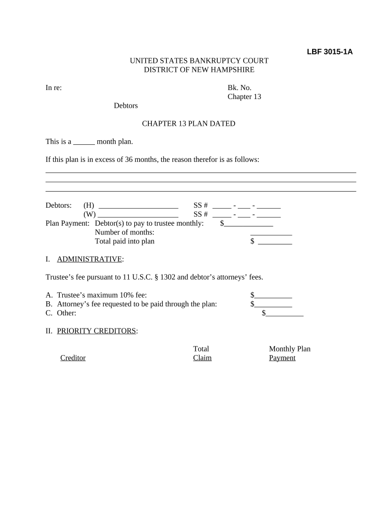 Nh Chapter 13  Form