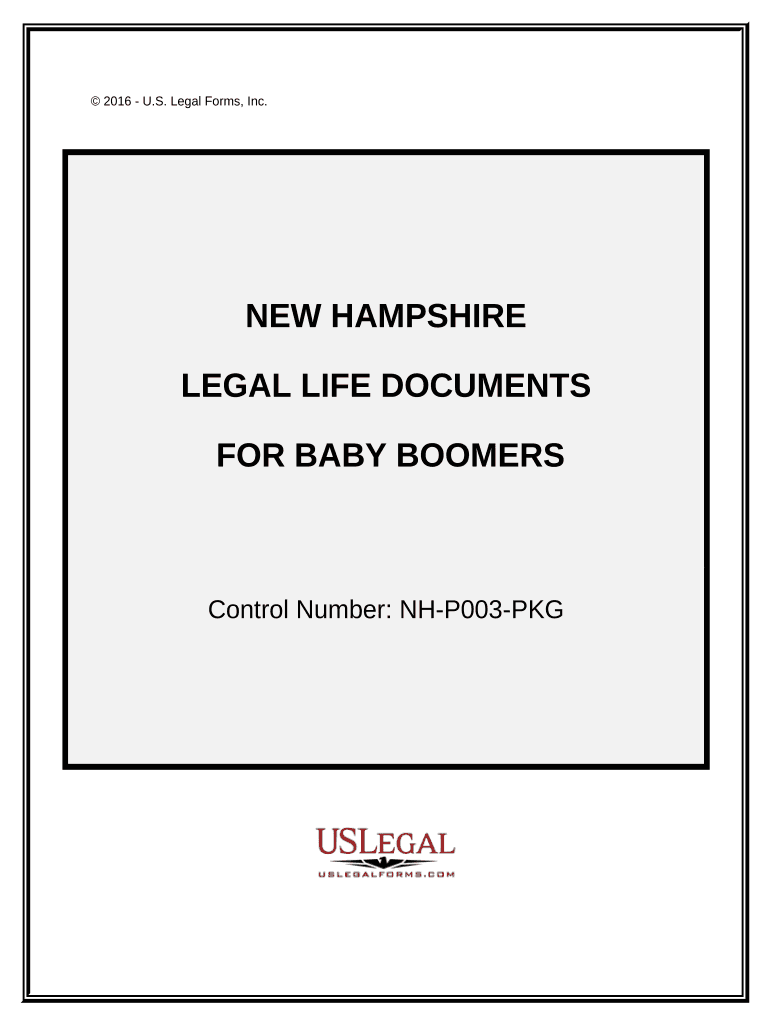 Essential Legal Life Documents for Baby Boomers New Hampshire  Form