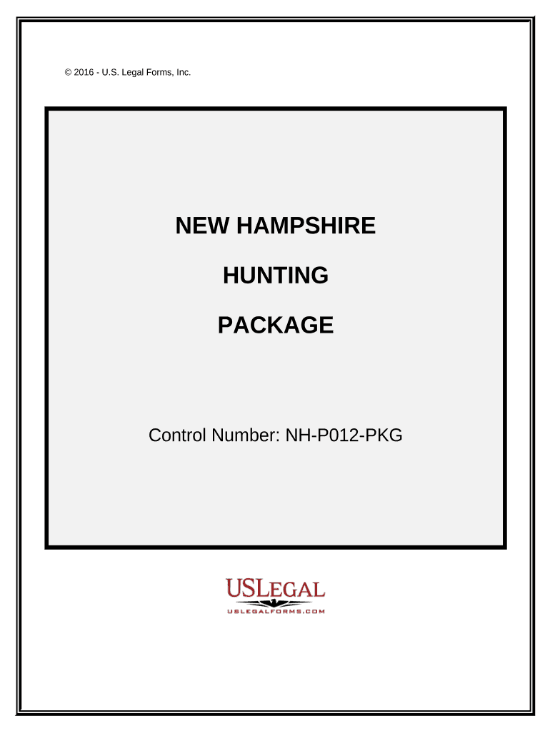Hunting Forms Package New Hampshire