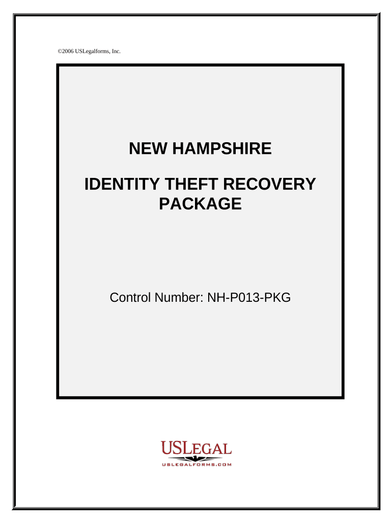Identity Theft Recovery Package New Hampshire  Form