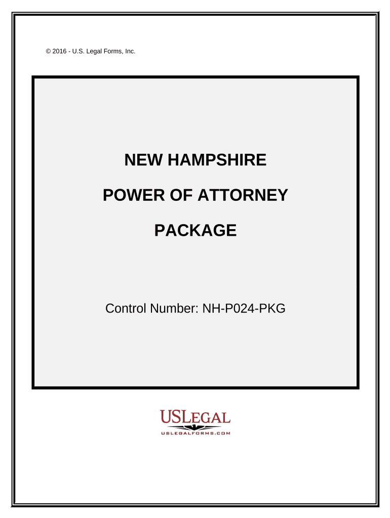 Power of Attorney Forms Package New Hampshire