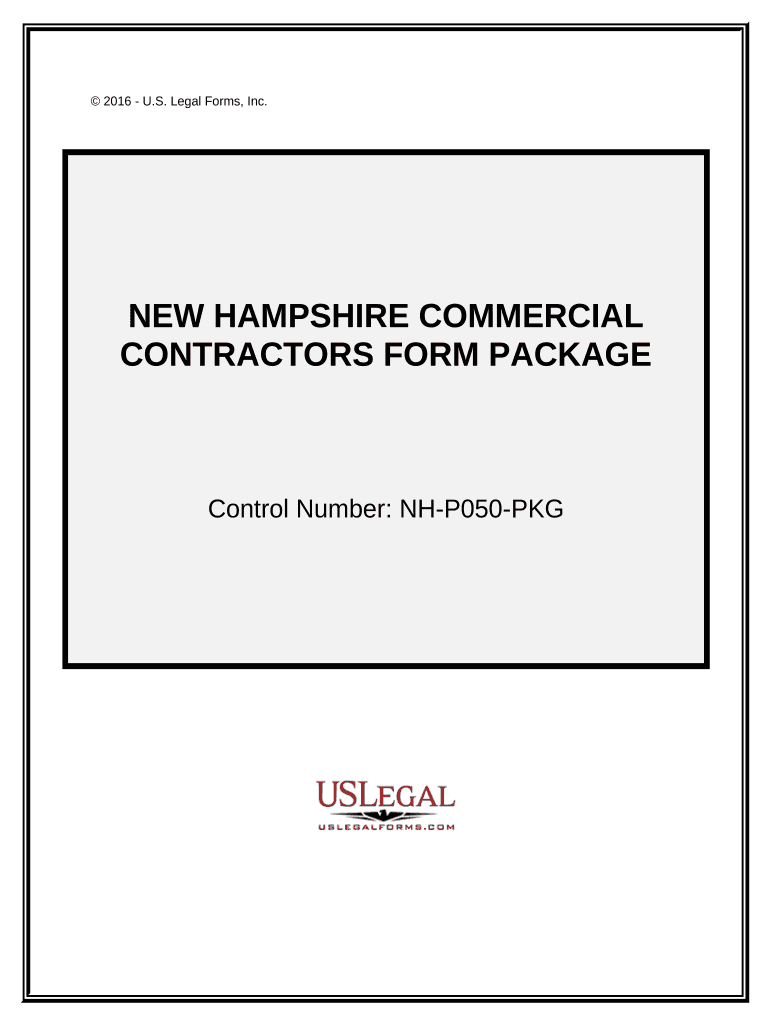 Commercial Contractor Package New Hampshire  Form
