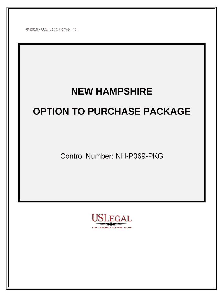 Option to Purchase Package New Hampshire  Form