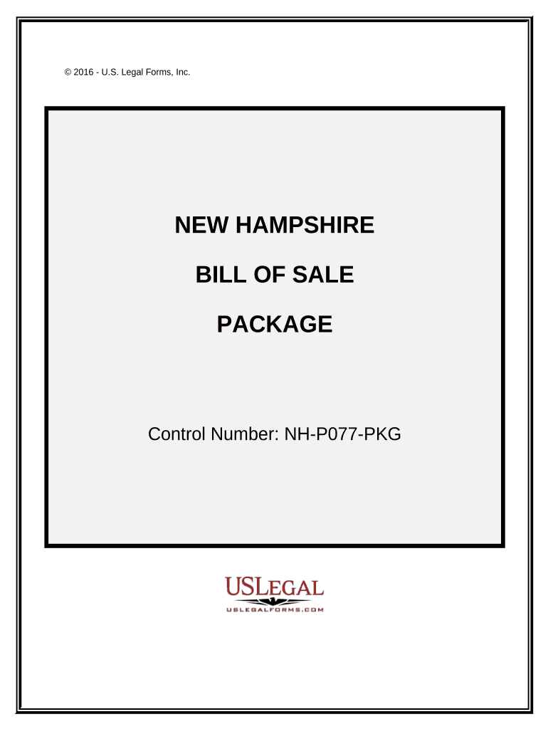 New Hampshire Bill Sale  Form