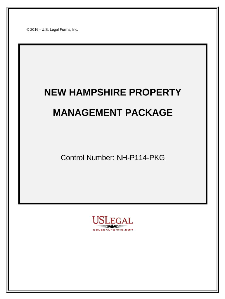 New Hampshire Property Management Package New Hampshire  Form