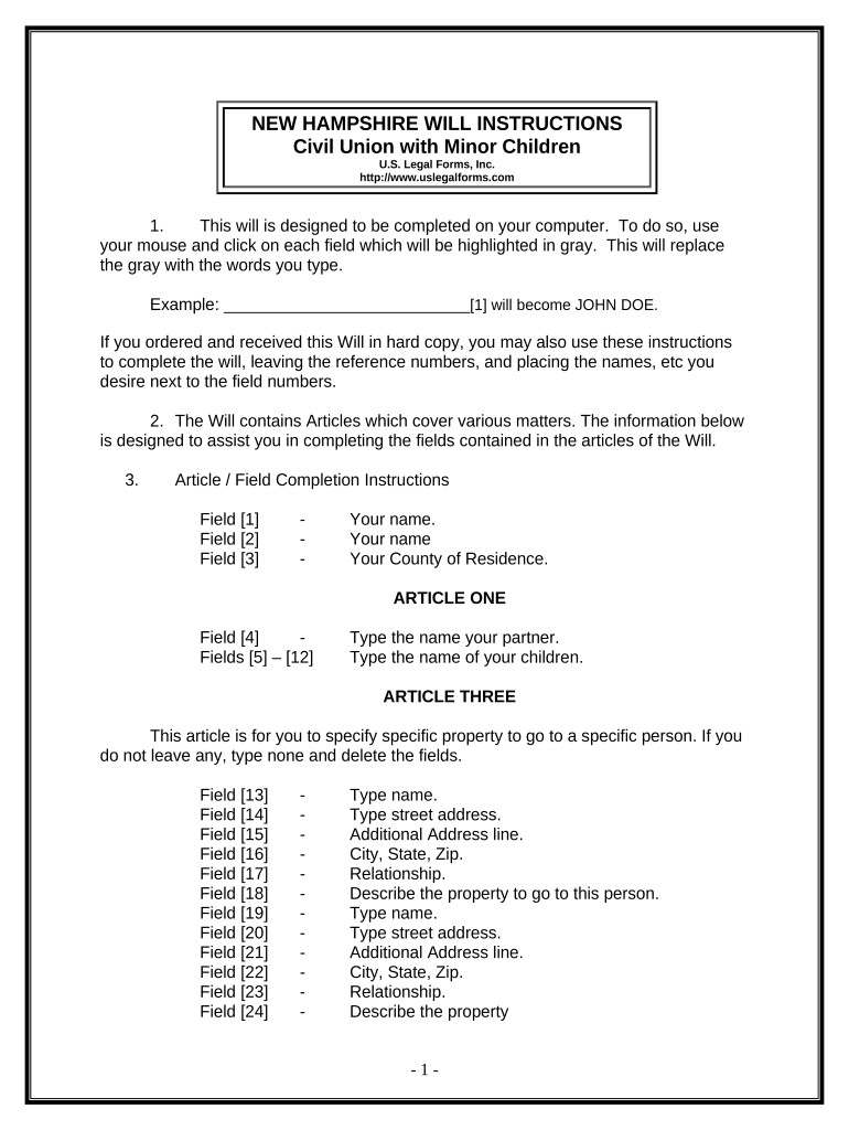 New Hampshire Form