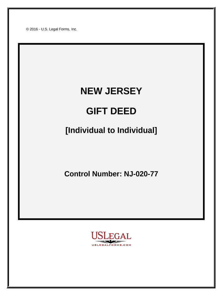 New Jersey Deed  Form