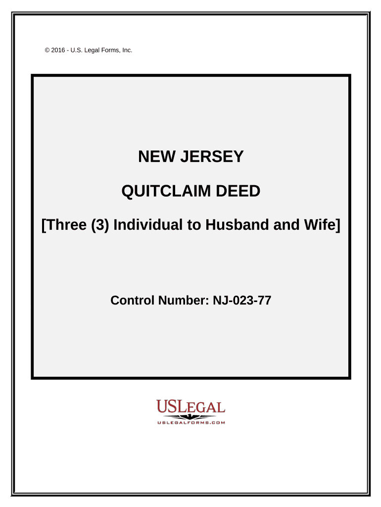 New Jersey Deed  Form