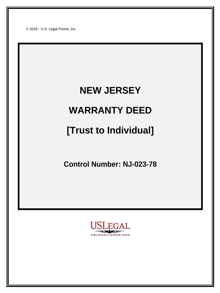 Nj Deed Trust  Form