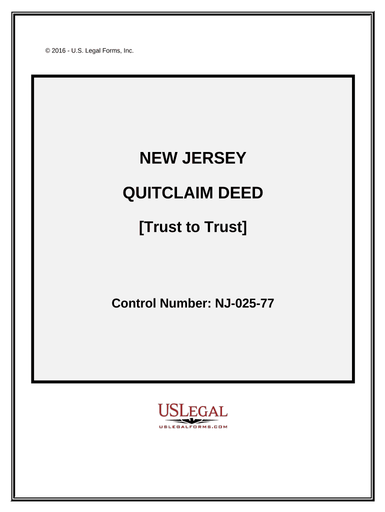 New Jersey Deed  Form