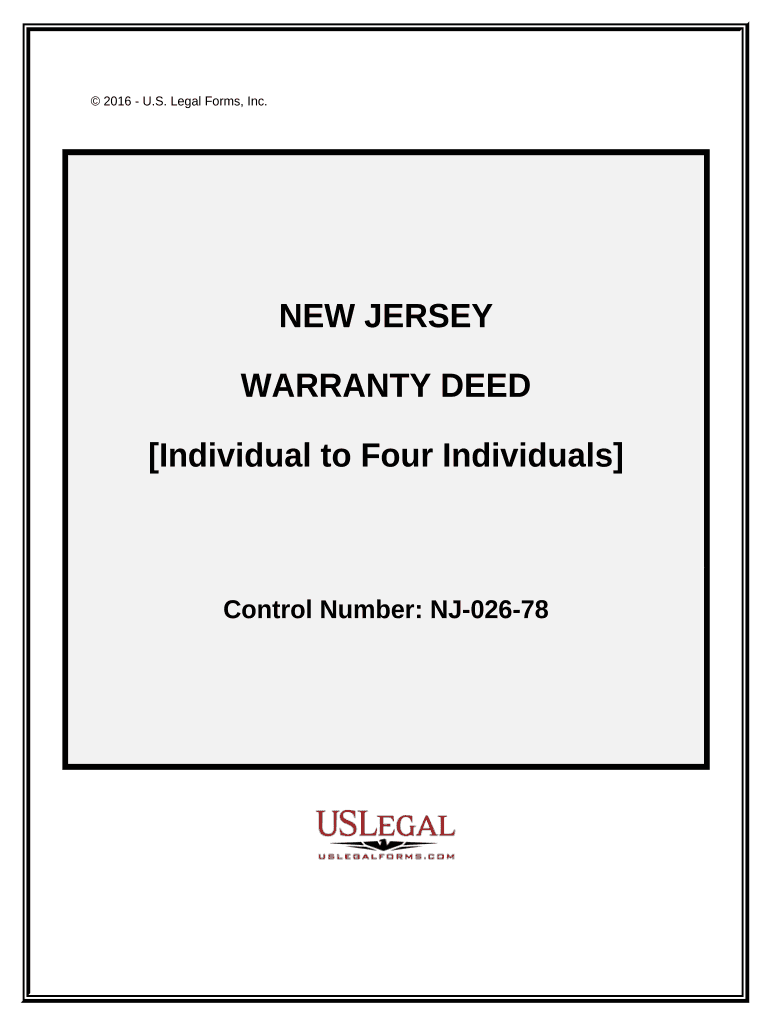 Nj Warranty Deed  Form