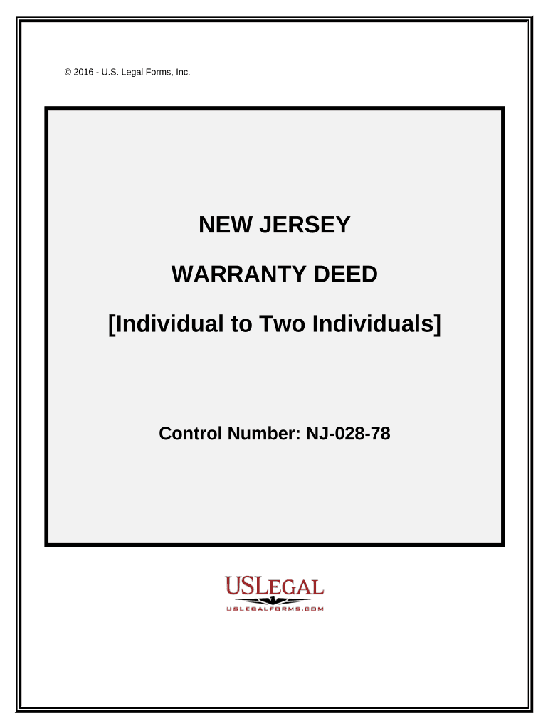 New Jersey Deed  Form