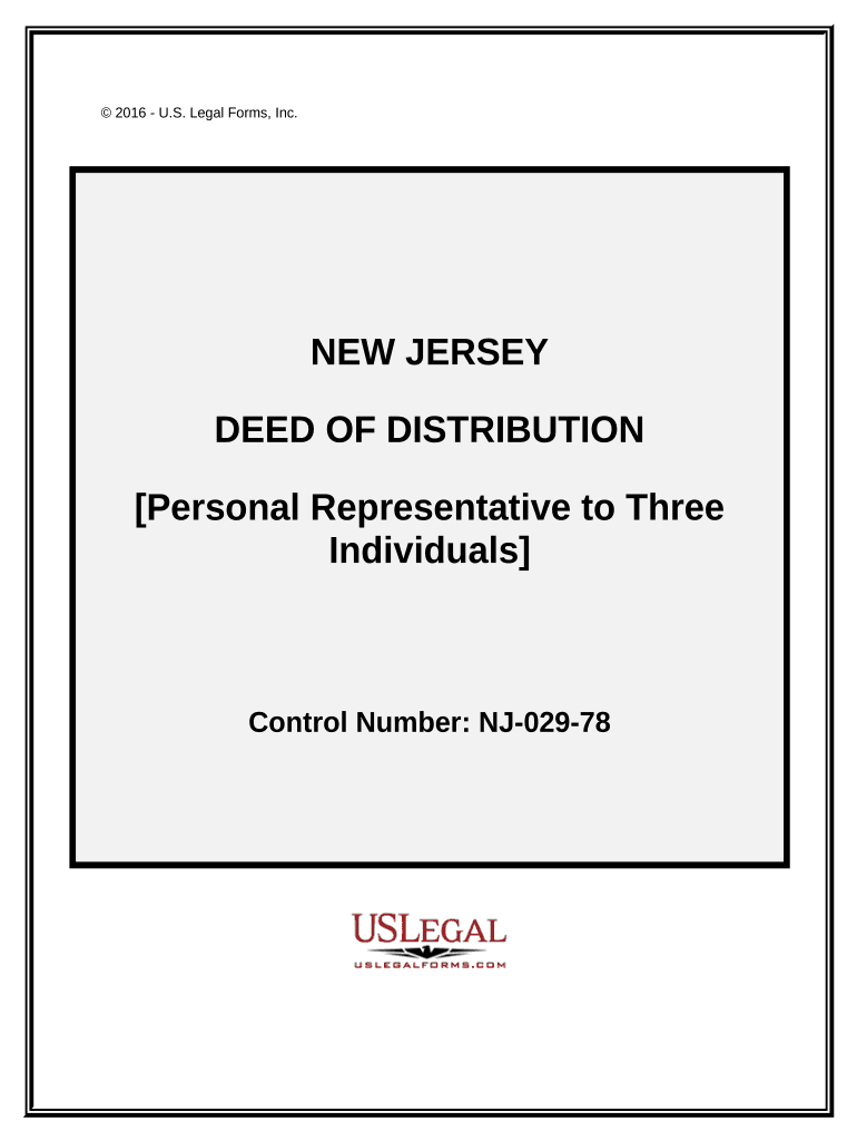 New Jersey Deed  Form