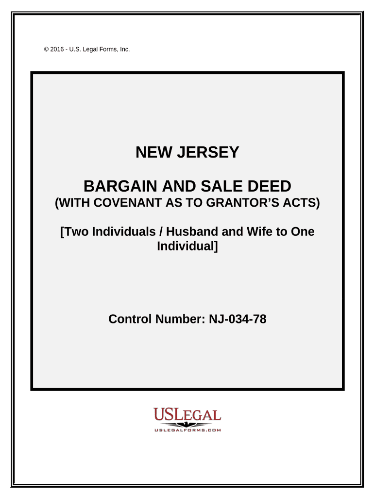 New Jersey Deed  Form