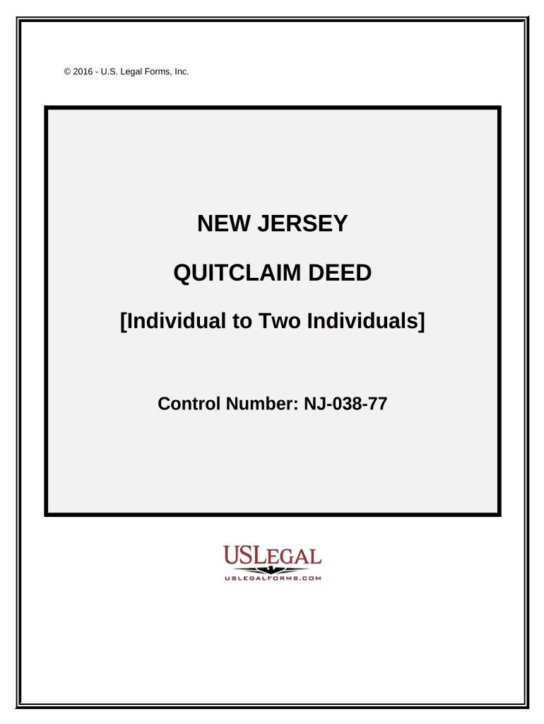 New Jersey Deed  Form