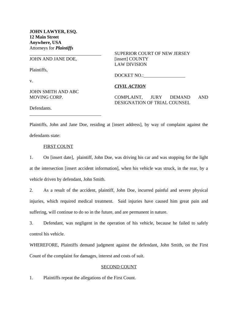 Nj Commercial Vehicle  Form