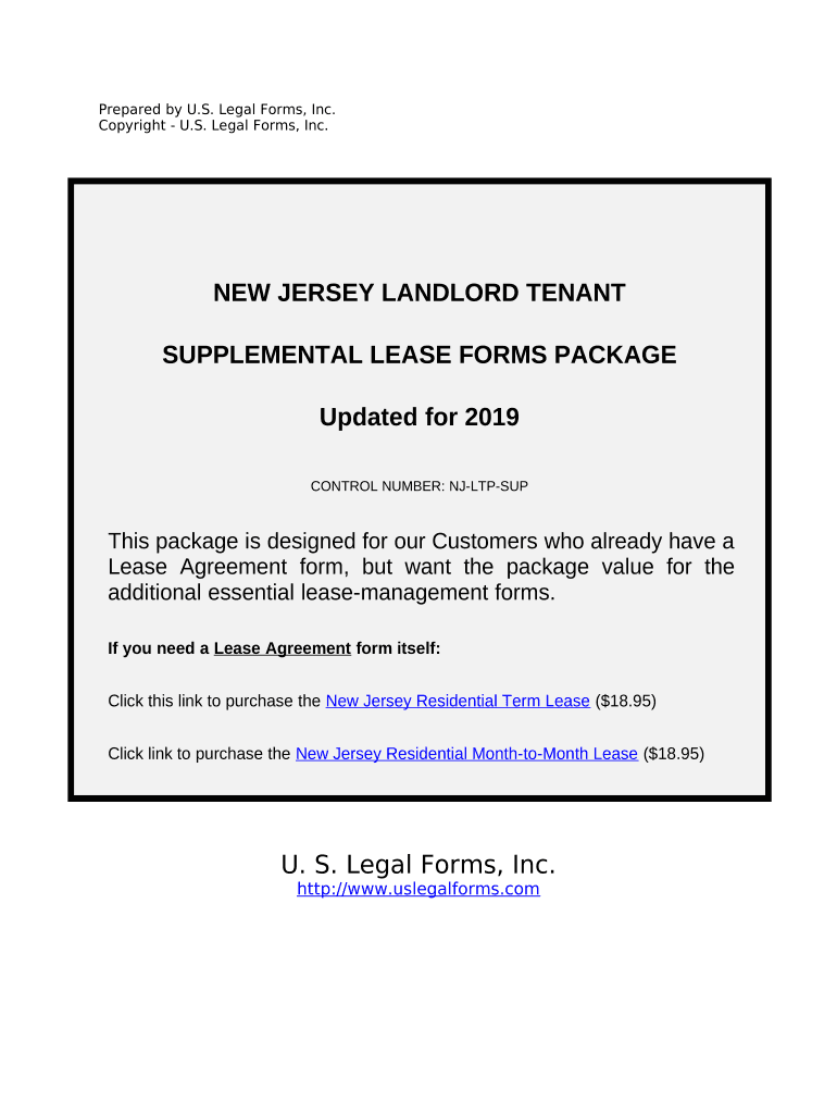 Nj Landlord Tenant  Form