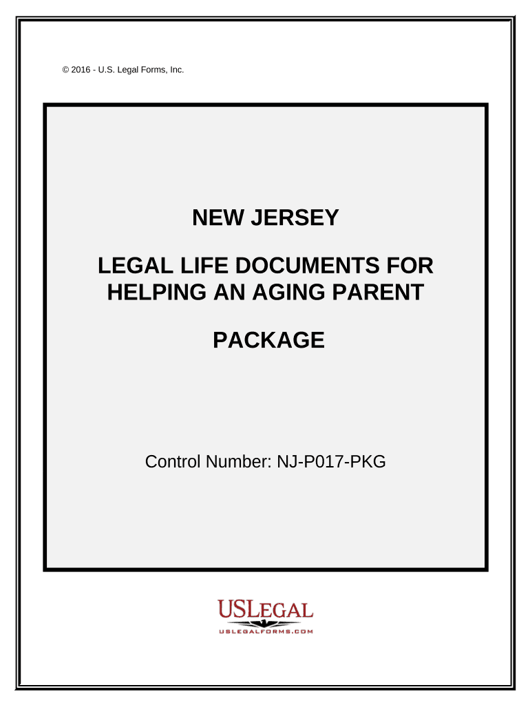 Aging Parent Package New Jersey  Form