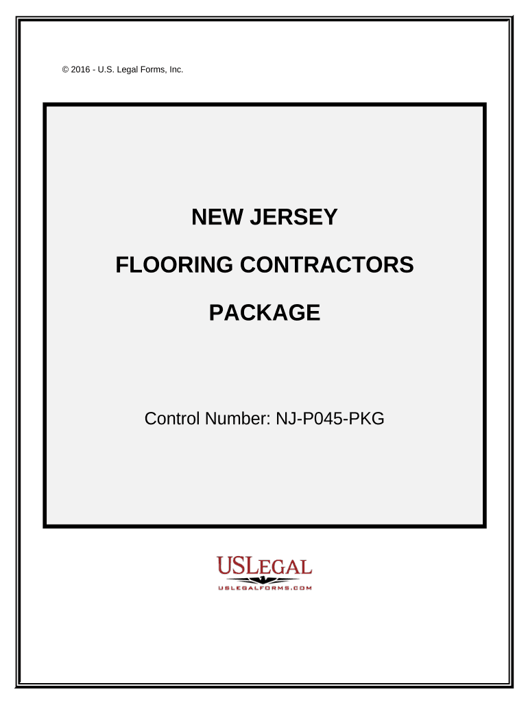 Flooring Contractor Package New Jersey  Form