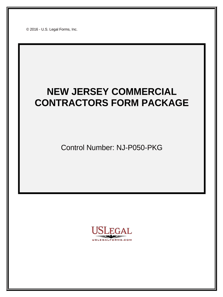 Commercial Contractor Package New Jersey  Form