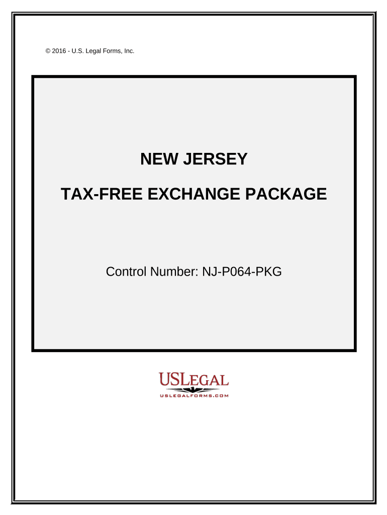 Tax Exchange Package New Jersey  Form