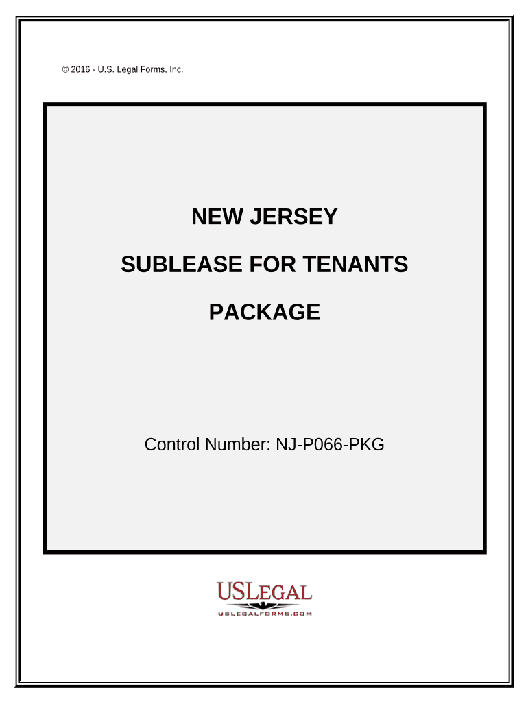 Nj Sublease  Form