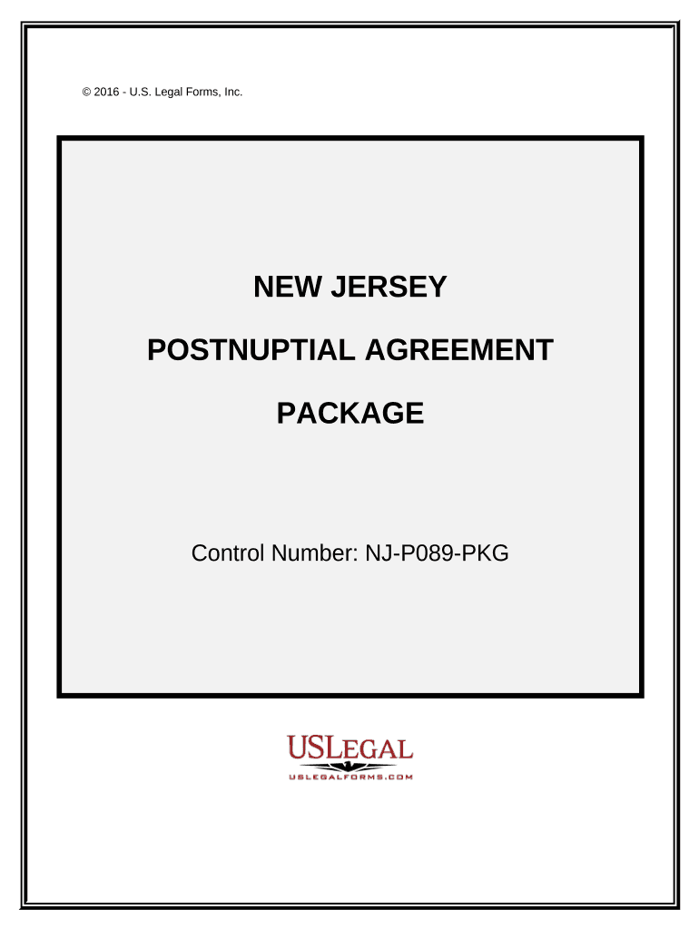 Post Nuptial Agreement Nj Template  Form