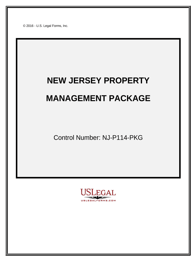 New Jersey Property Management Package New Jersey  Form