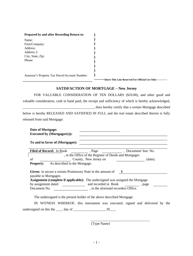 Mortgage Holder  Form