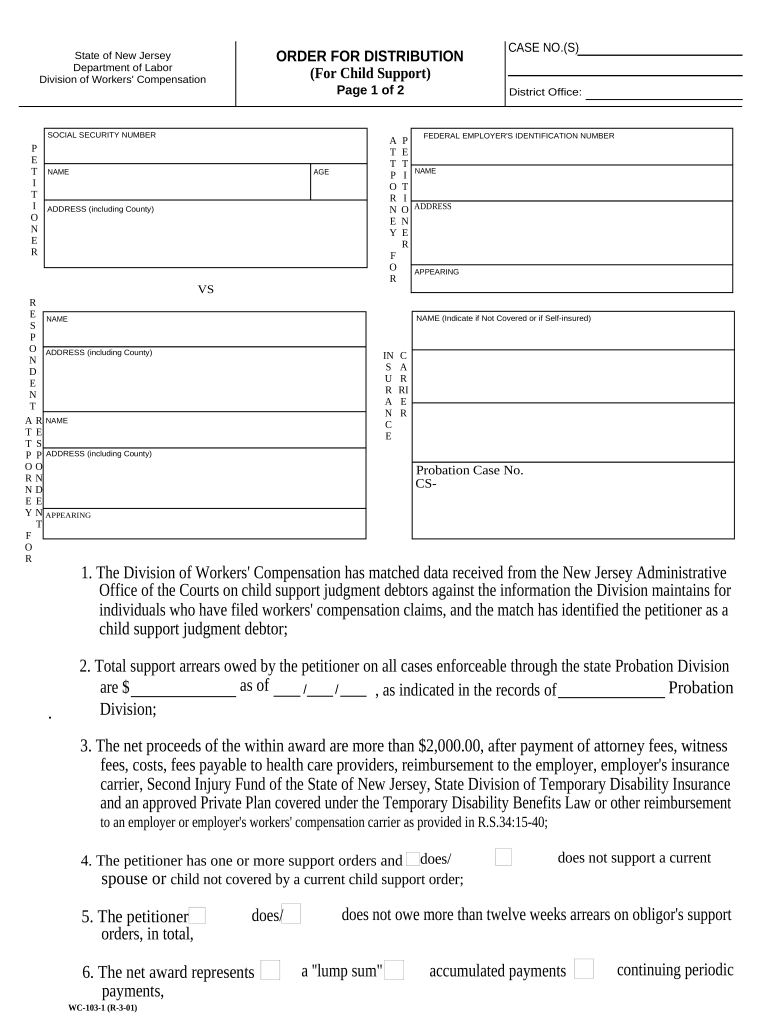 Nj Workers Compensation Form