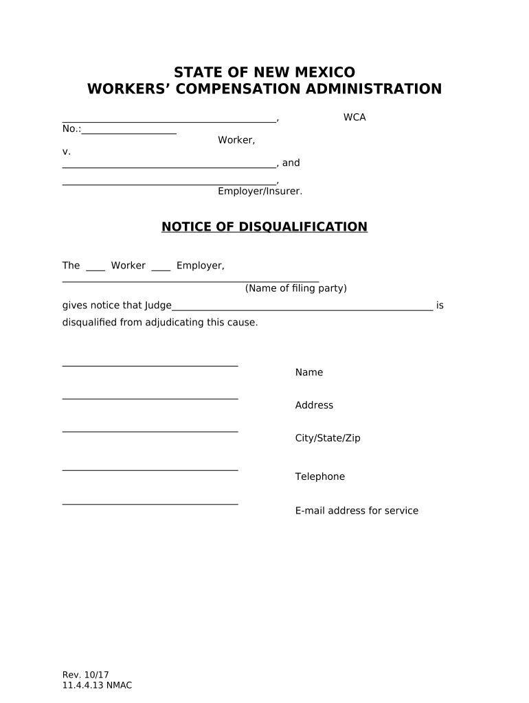 Nm Notice Form