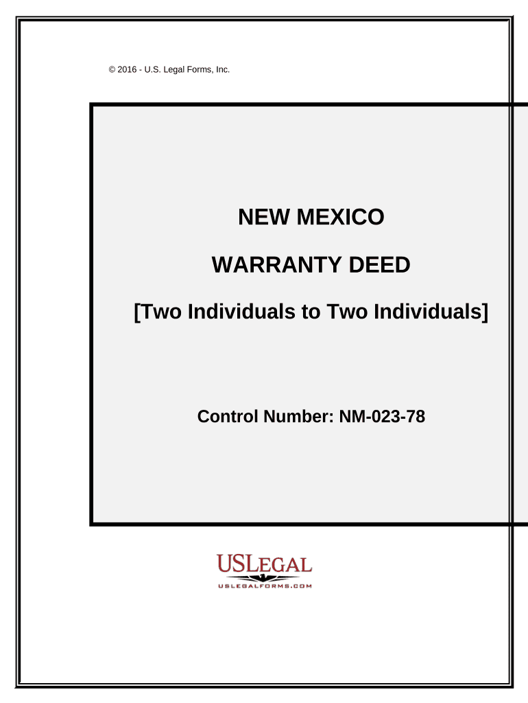 New Mexico Deed  Form