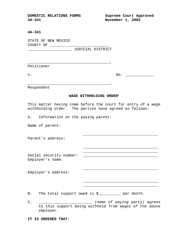 Nm Withholding  Form