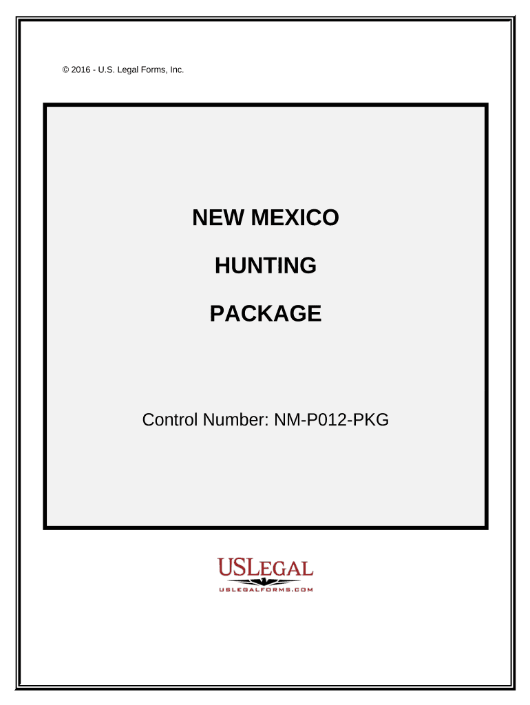 Hunting Forms Package New Mexico