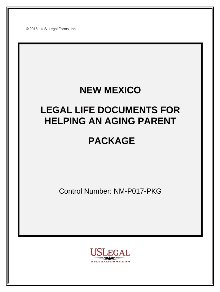Aging Parent Package New Mexico  Form