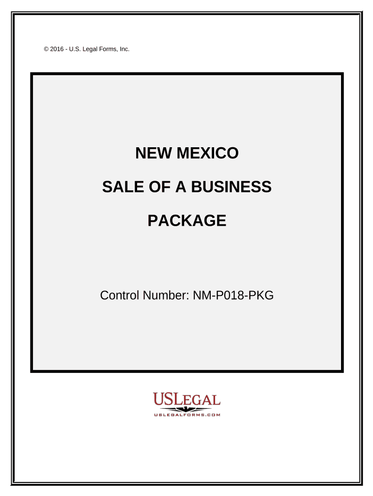 Sale of a Business Package New Mexico  Form
