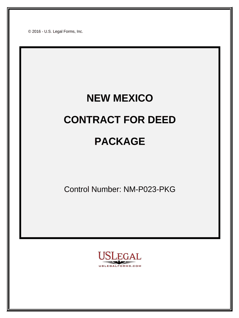 Contract for Deed Package New Mexico  Form