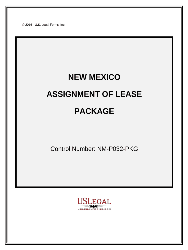 Assignment of Lease Package New Mexico  Form