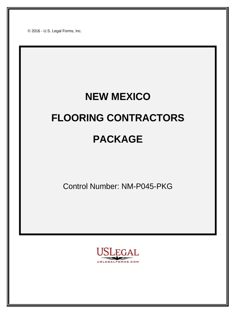 Flooring Contractor Package New Mexico  Form