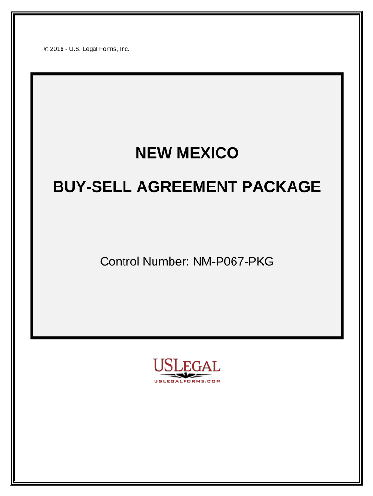 Buy Sell Agreement Package New Mexico  Form