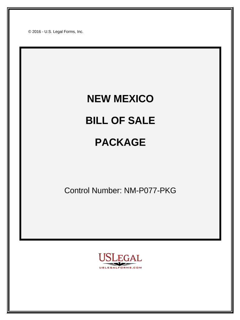 New Mexico Bill Sale  Form