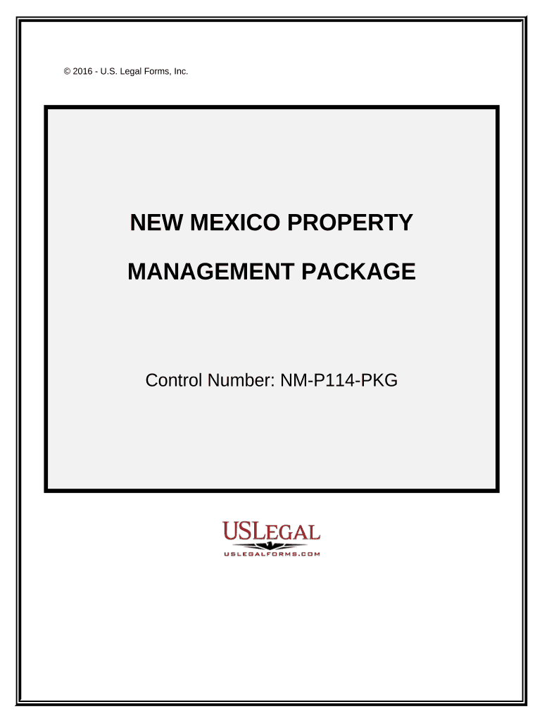 New Mexico Property Management Package New Mexico  Form