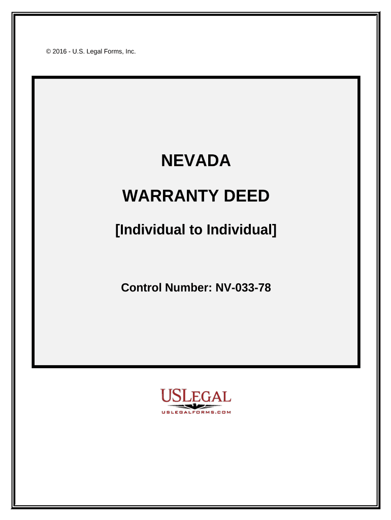 Nevada Warranty  Form