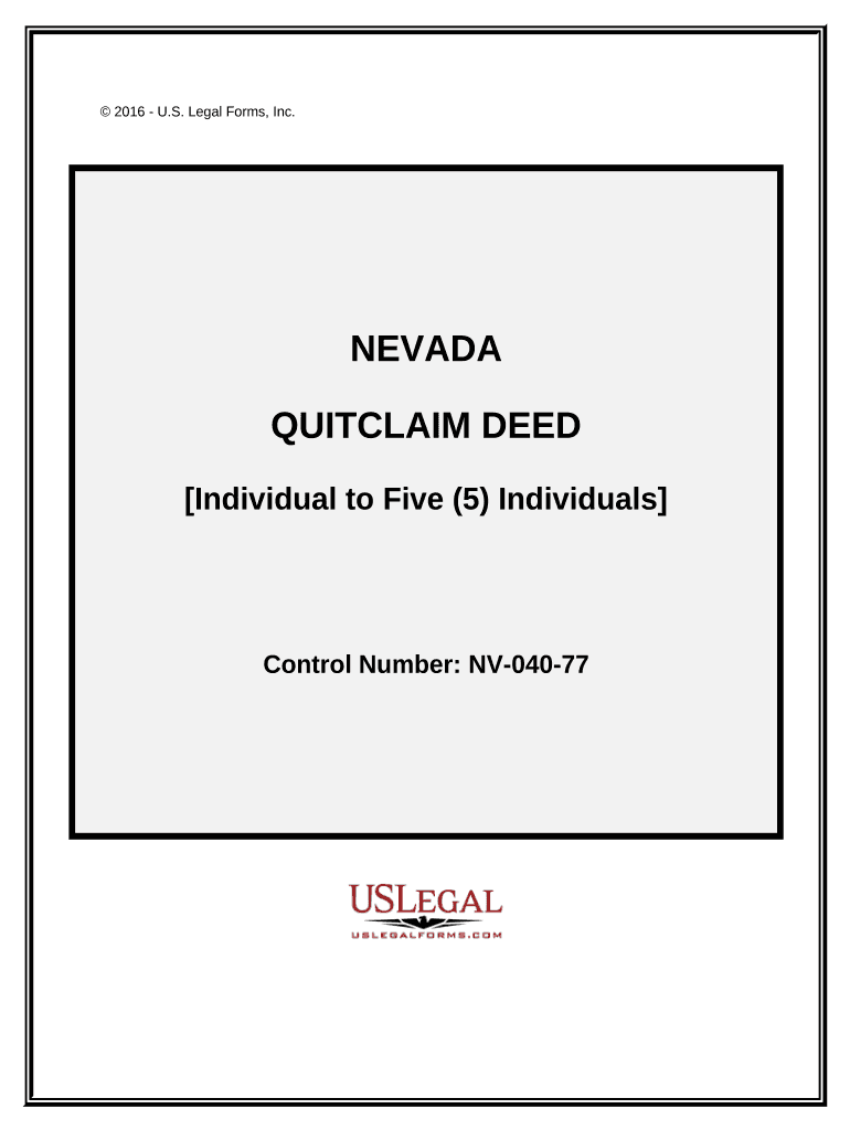 Nevada Five  Form