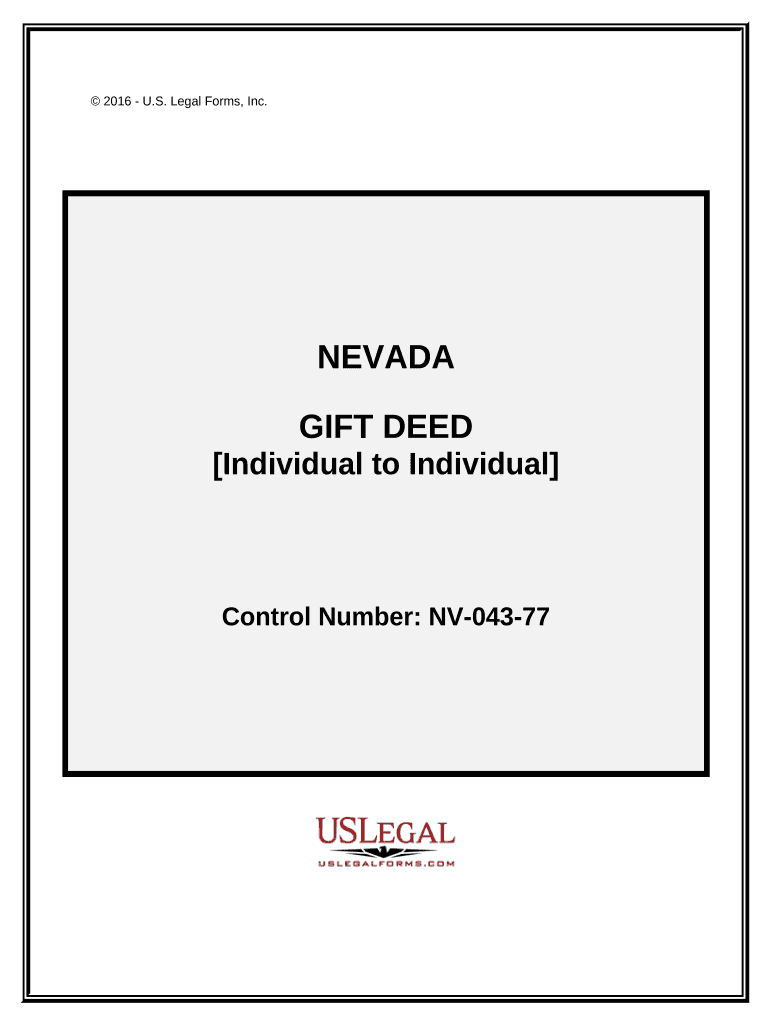 Nevada Gift Deed  Form