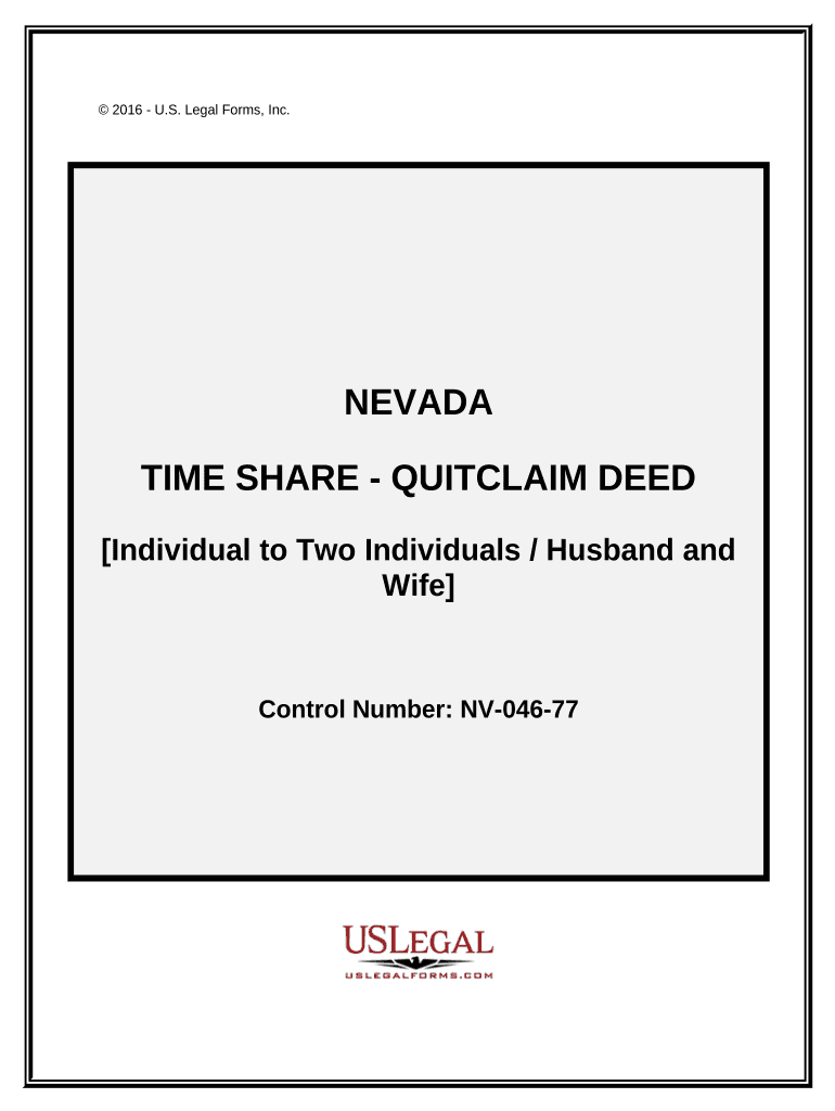 Nevada Time Share  Form