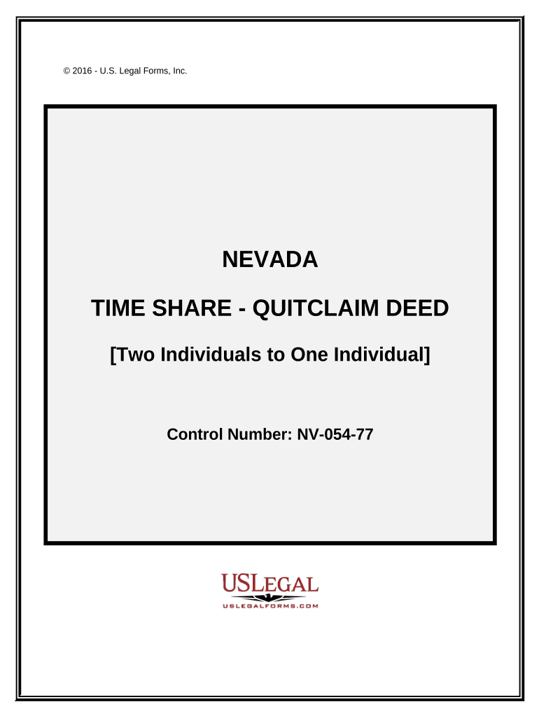 Nevada Time Share  Form