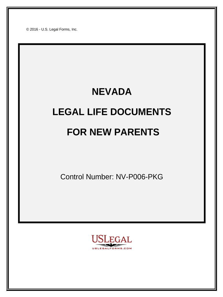 Essential Legal Life Documents for New Parents Nevada  Form