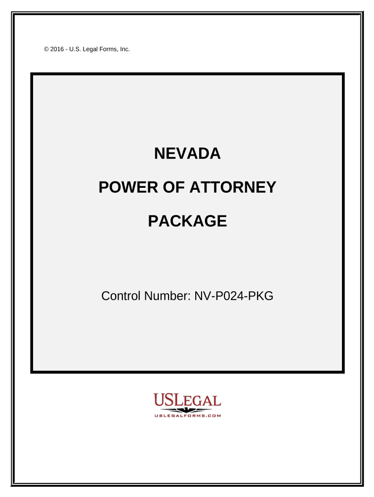 Power of Attorney Forms Package Nevada