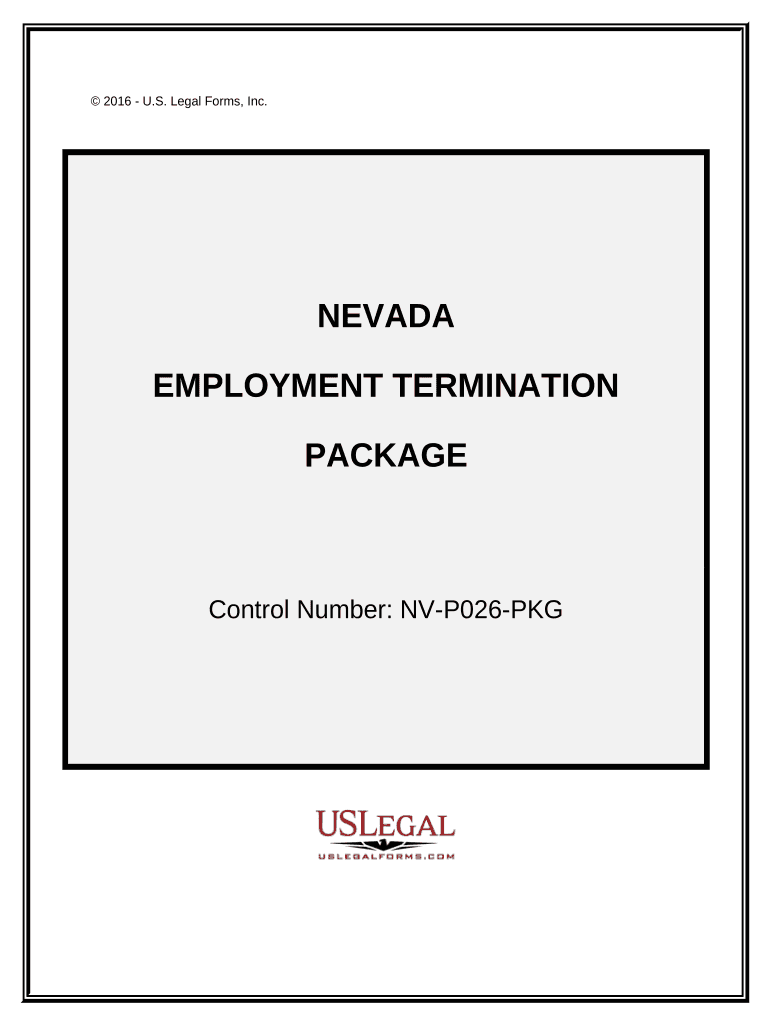 Employment or Job Termination Package Nevada  Form